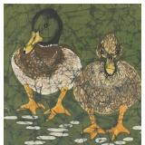 Batik Painting by Marnie entitled Strolling