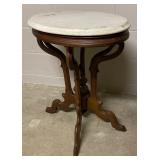 Antique Victorian Marble Top Parlor Table