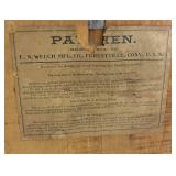 Antique Calendar Wall Clock by E.N. Welsh