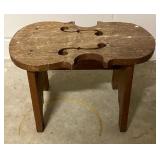 Vintage Wooden Violin Shaped Stool