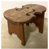 Vintage Wooden Violin Shaped Stool