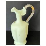 Two Pieces of Victorian Satin Glass