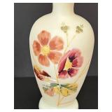 Two Pieces of Victorian Satin Glass