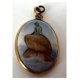 Vintage Bing and Grøndahl Ceramic Pendant