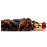 Vintage Mosaic Glass Hatpin and Pendant