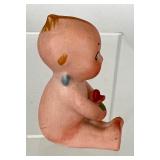 Antique Kewpie Doll Holding a Rose