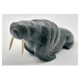 Inuit Stone Walrus Carving