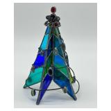 Retro Stained Glass Christmas Tree