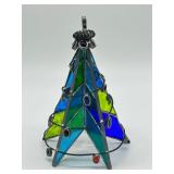 Retro Stained Glass Christmas Tree