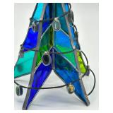 Retro Stained Glass Christmas Tree