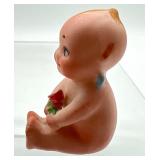 Antique Kewpie Doll Holding a Rose