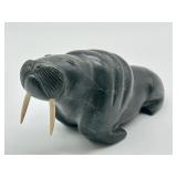 Inuit Stone Walrus Carving