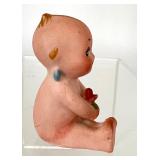Antique Kewpie Doll Holding a Rose