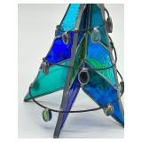 Retro Stained Glass Christmas Tree