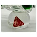 Murano Glass Green and Clear Tree