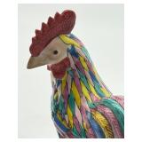 Pair of Vintage Chinese Rooster Figurines