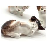 Collection of Six  Royal Douton Porcelain Kitten Figurines