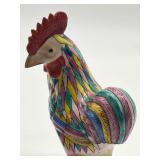 Pair of Vintage Chinese Rooster Figurines