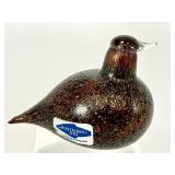 Vintage Miniature Art Glass Nuutajarvi Bird Figurine