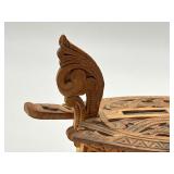 Antique Carved Swedish Tine Box