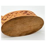 Antique Carved Swedish Tine Box