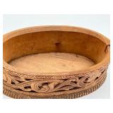 Antique Carved Swedish Tine Box