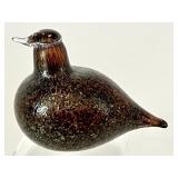 Vintage Miniature Art Glass Nuutajarvi Bird Figurine
