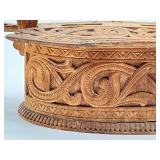 Antique Carved Swedish Tine Box