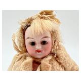 Antique Miniature Doll Figurine with Her Ice Skates