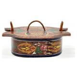 Two Hand Painted Swedish Tine Box