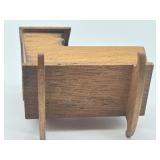 Vintage Dollhouse Miniature Cradle and Doll