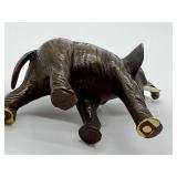 Vintage German Miniature Bronze Elephant Figurine