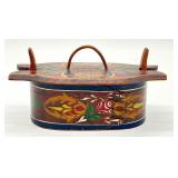 Two Hand Painted Swedish Tine Box