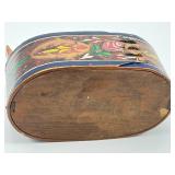 Two Hand Painted Swedish Tine Box