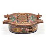 Two Hand Painted Swedish Tine Box