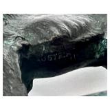 Vintage Miniature Austria Bronze Lion Figurine