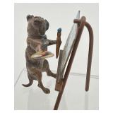 Antique Cold Painted Miniature Bronze Figurine