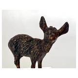 Vintage Miniature Bronze Deer Figurine