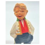 Pair of Vintage Norwegian Carved Wooden Figurines