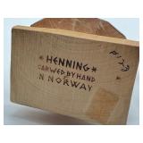 Pair of Vintage Norwegian Carved Wooden Figurines