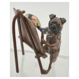 Antique Cold Painted Miniature Bronze Figurine