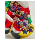 Kurt Adler Polonaise Millennium 2000 Santa and the Moon Ornament