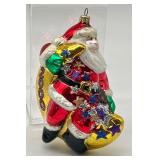 Kurt Adler Polonaise Millennium 2000 Santa and the Moon Ornament