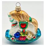 Two Vintage Polonaise Rocking Horse Ornaments