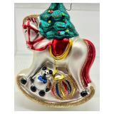 Two Vintage Polonaise Rocking Horse Ornaments