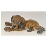 G. Kuspert Rosenthal Dachshund Porcelain Figurine