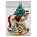 Two Vintage Polonaise Rocking Horse Ornaments