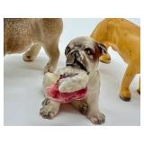Three Miniature Vintage Collectible Dog Figurines