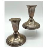 Sterling Silver Weighted Candle Holders