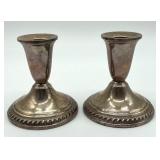 Sterling Silver Weighted Candle Holders